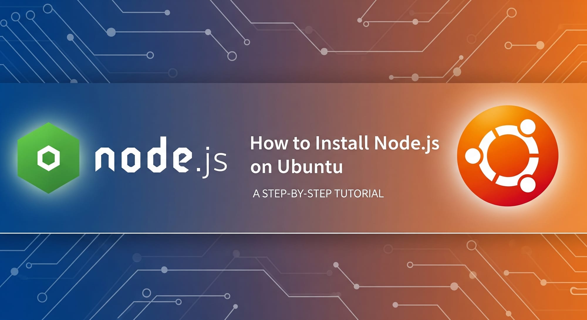 NodeJs Ubuntu Tutorial Banner Image